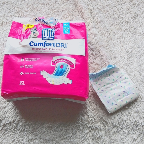 Dog Diapers - Comfort-Dri disposable size M/L - Picture 1 of 6